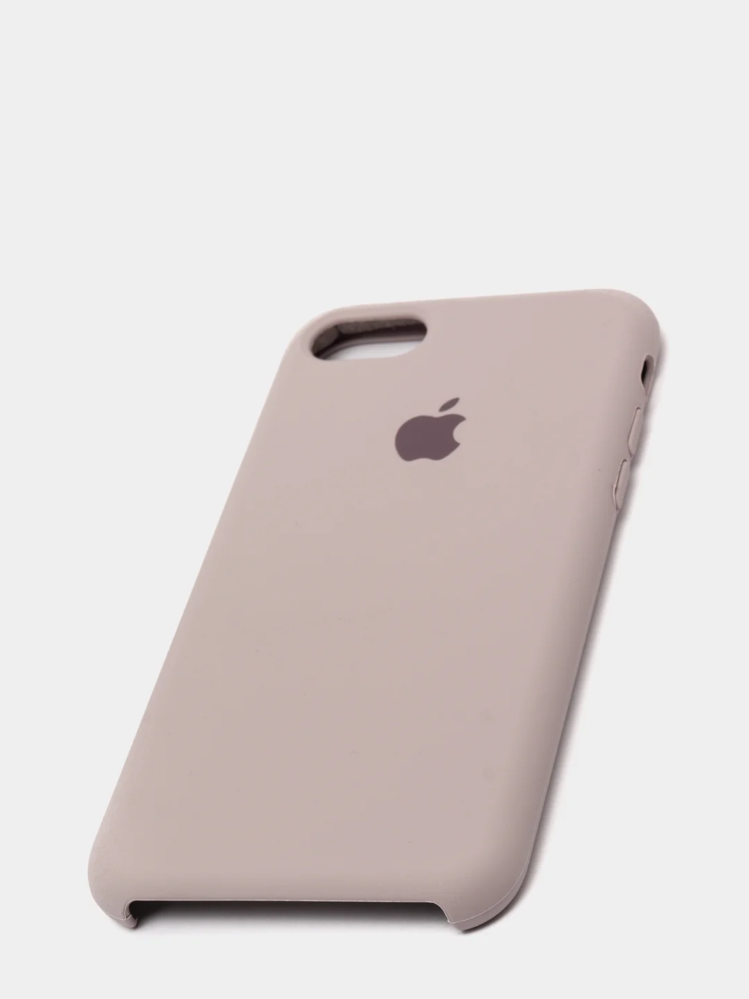 Серый меланж чехол Silicone Case для iPhone 7, 8, SE2, iPhone Se2 2020, с логотипом