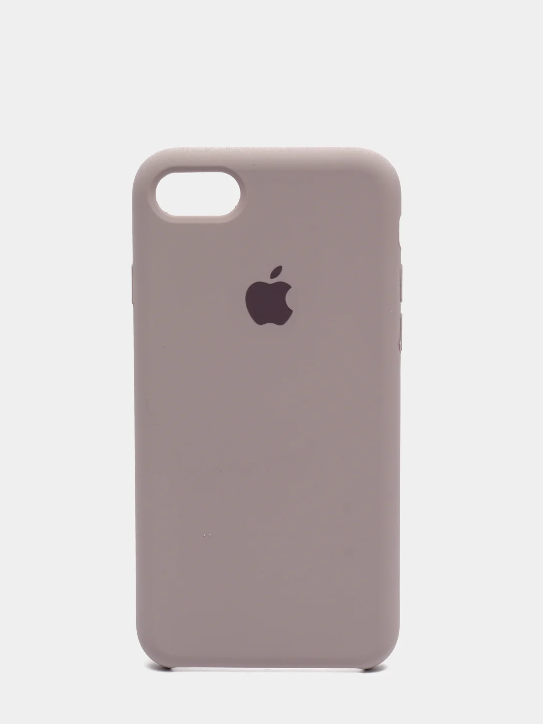 Серый меланж чехол Silicone Case для iPhone 7, 8, SE2, iPhone Se2 2020, с логотипом