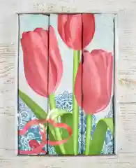 Кораллово-розовый полотенца кухонные подарочный набор из 3-штук