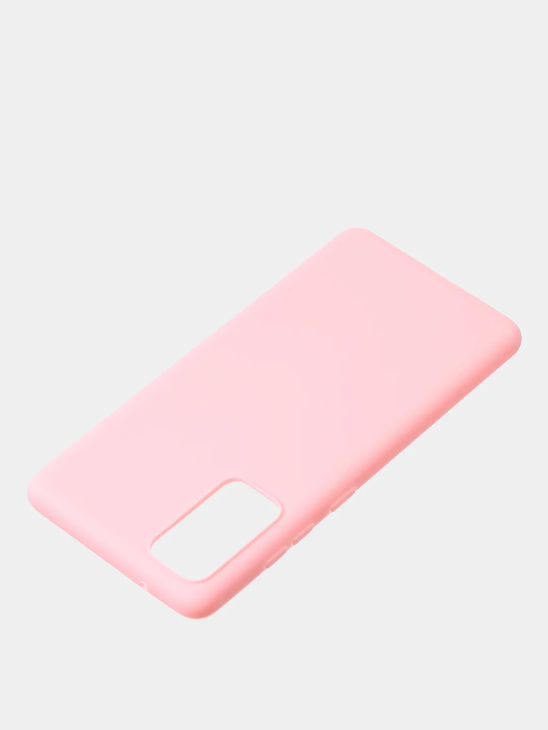 Розовый чехол для Samsung S20 FE цветной матовый