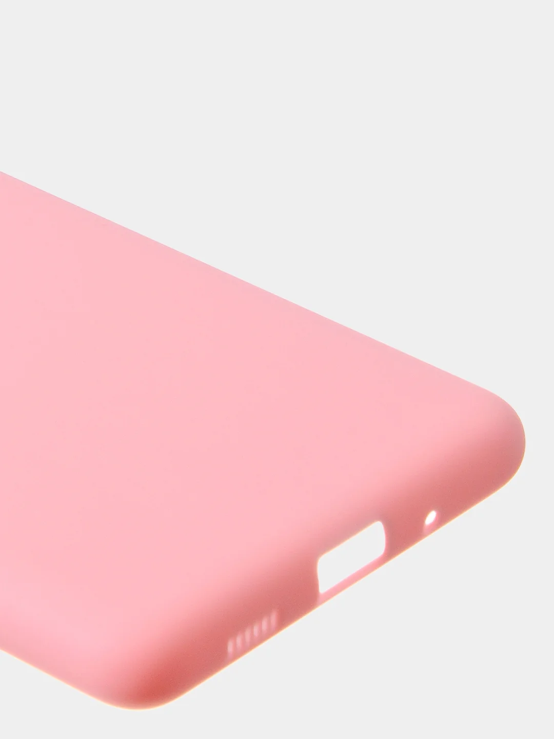 Розовый чехол для Samsung S20 FE цветной матовый