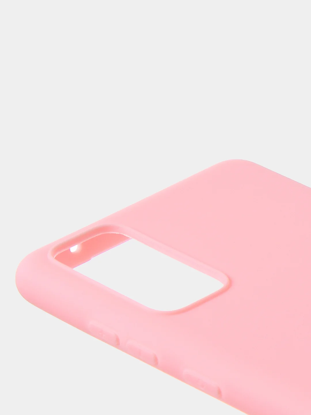 Розовый чехол для Samsung S20 FE цветной матовый