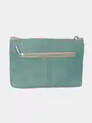 Бирюзовый кошелек ключница из натуральной кожи Barez
