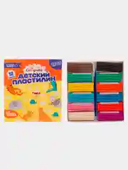 Пластилин 12 цветов 180 г