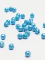 Голубой граненые бусины