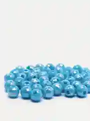 Голубой граненые бусины
