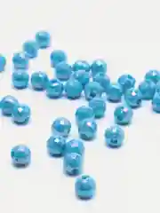 Голубой граненые бусины