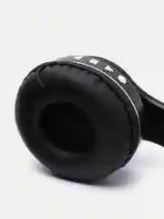 Черный беспроводные Bluetooth наушники с кошачьими светящимися ушками