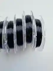 Черный проволока для бисера 0,3 мм, длина 10 метров. Для рукоделия, плетения из бисера и бусин