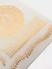 Коралловый меланж временная татуировка украшение для тела
