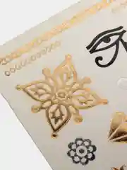 Коричневый временная татуировка украшение для тела