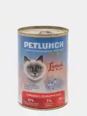 Корм для кошек Lunch for pets говядина с сердцем, кусочки в желе, консервы 400 гр