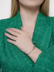 Серебряный браслет регулируемый