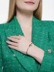 Серебряный браслет регулируемый