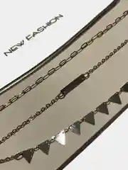 Серебряный чокер, из 4 цепочек