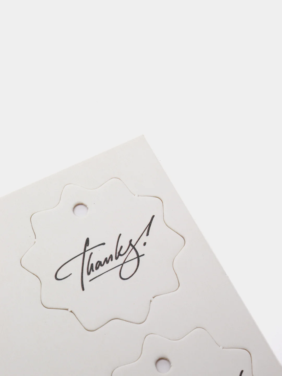 Бирка фигурная "Thanks"