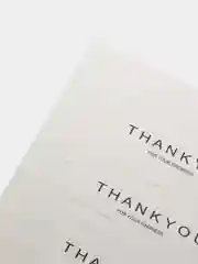 Бирка белая прямоугольная  "Thank You"