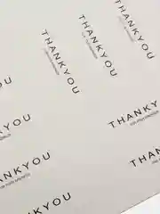 Бирка белая прямоугольная  "Thank You"