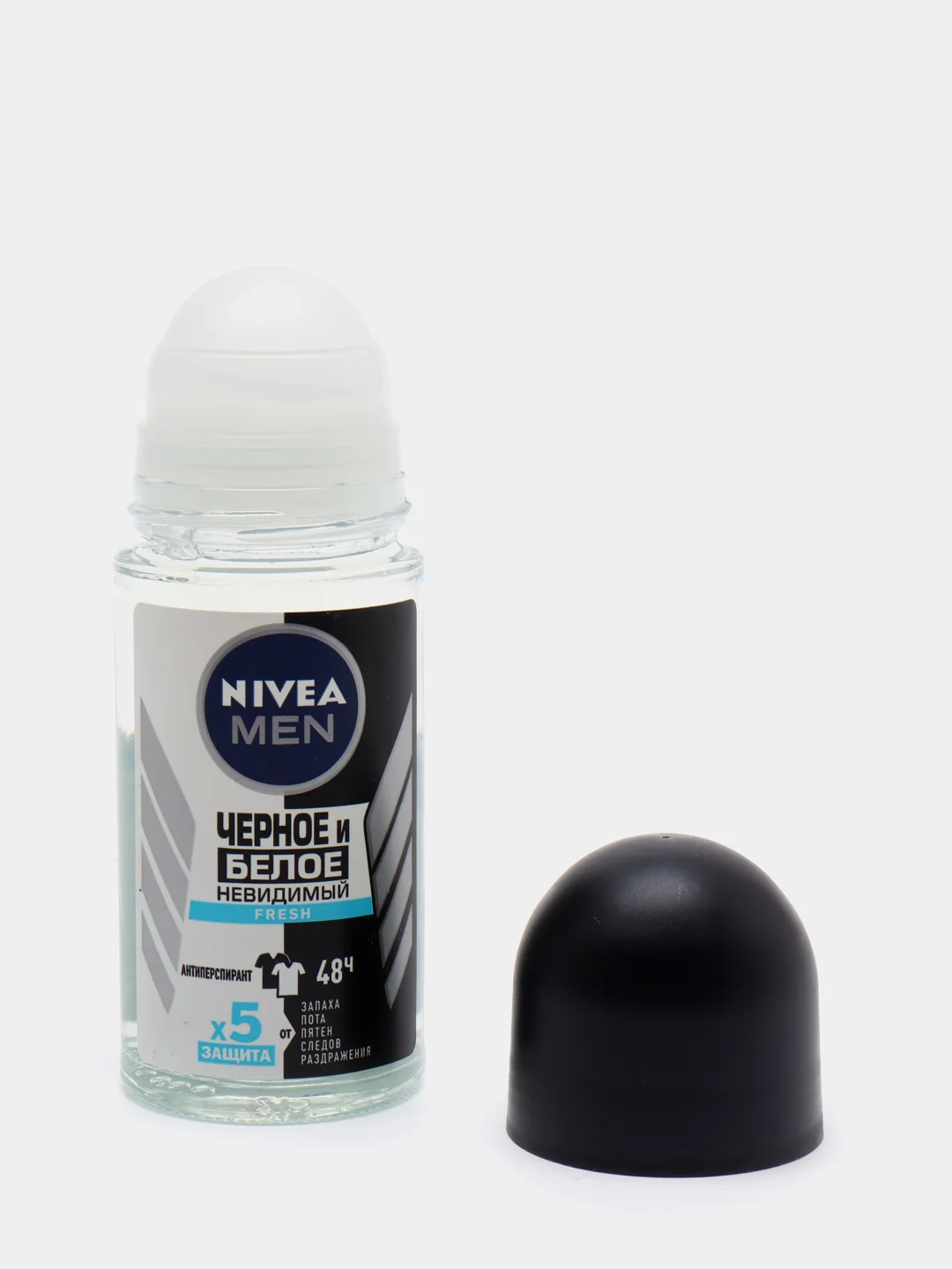 Антиперспирант шариковый NIVEA MEN "Невидимый для черного и белого", мужской, 50 мл
