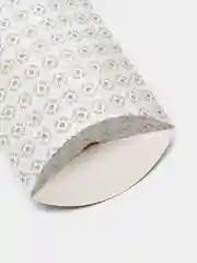 Коробка-подушка/ Коробка-конверт белая с цветами, 2 шт в комплекте