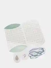 Коробка-подушка/ Коробка-конверт белая с цветами, 2 шт в комплекте