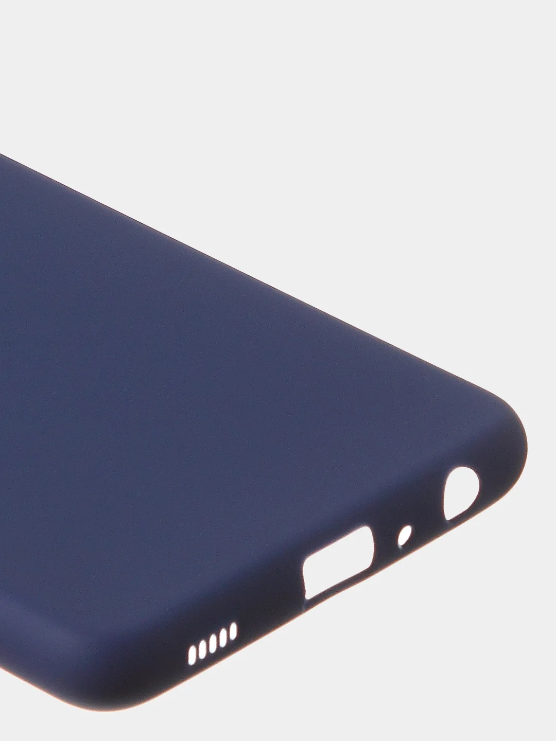 Темно-синий чехол для Samsung A72 цветной матовый