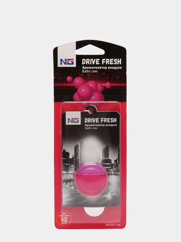 Ароматизатор воздуха мембрана Drive Fresh, бабл гам,океан,цитрус,новая машина,бриз,лед