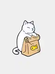 Белый значки с котами (кошками, котятами), пин на одежду или рюкзак