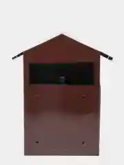 Почтовый ящик с замком Домик, коричневый