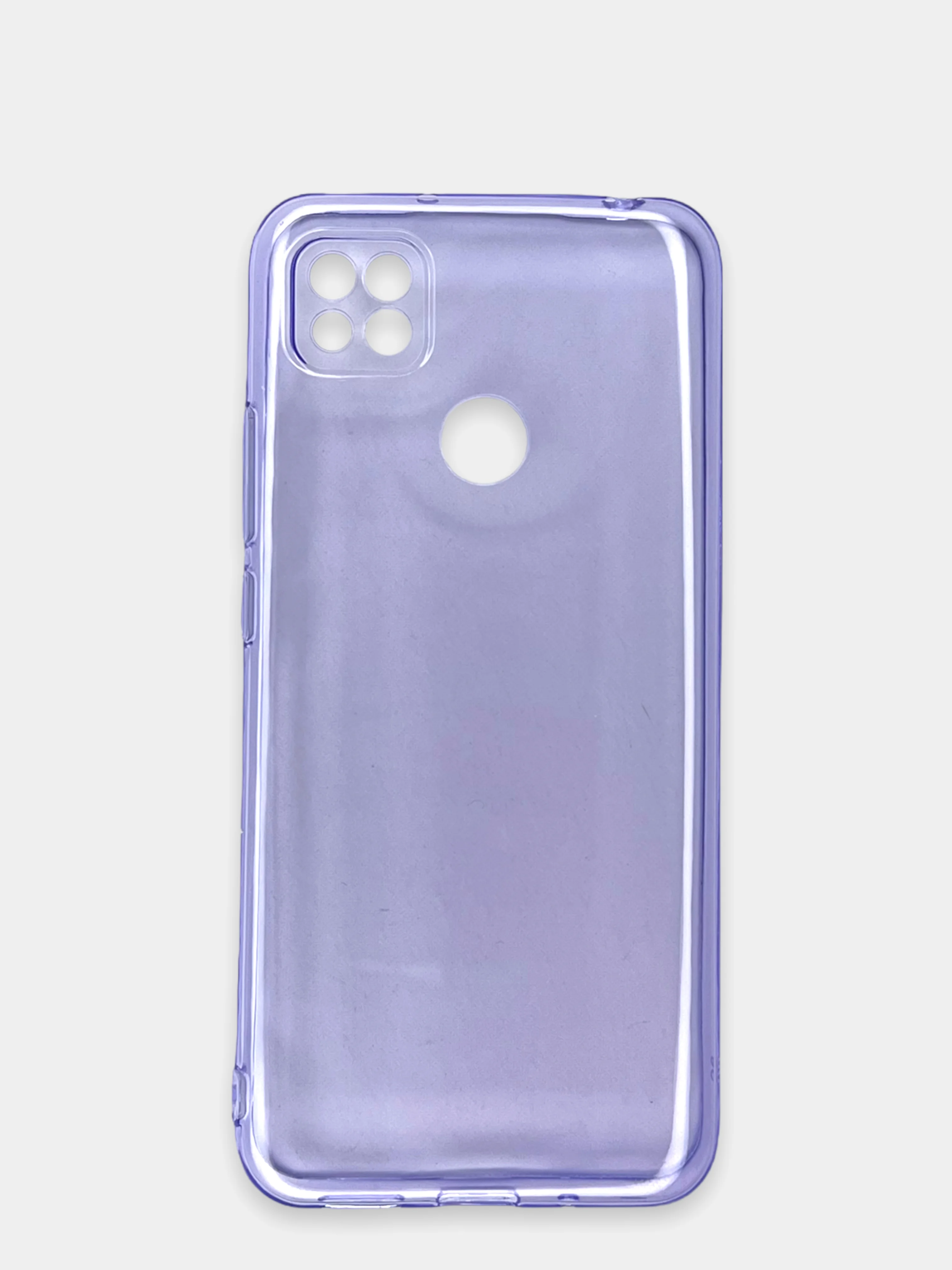 Лавандовый чехол Xiaomi Redmi 9C, Redmi 9C NFC, Redmi 10A прозрачный плотный неоновый с оттенком