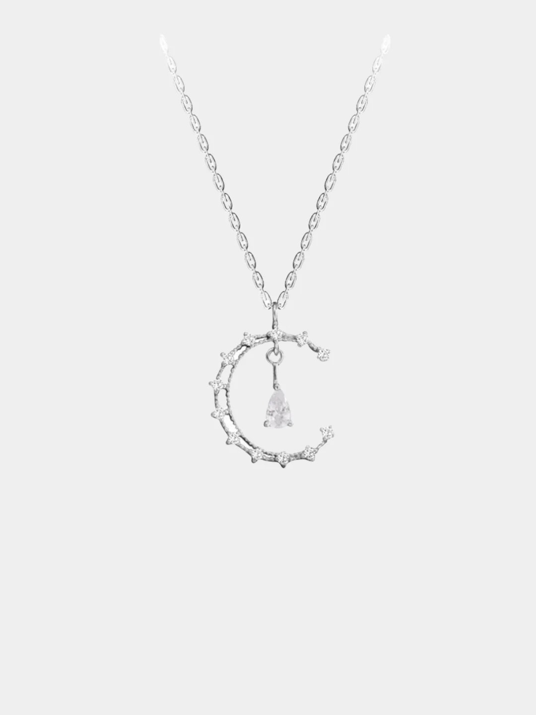 Серебряный ожерелье Moon"