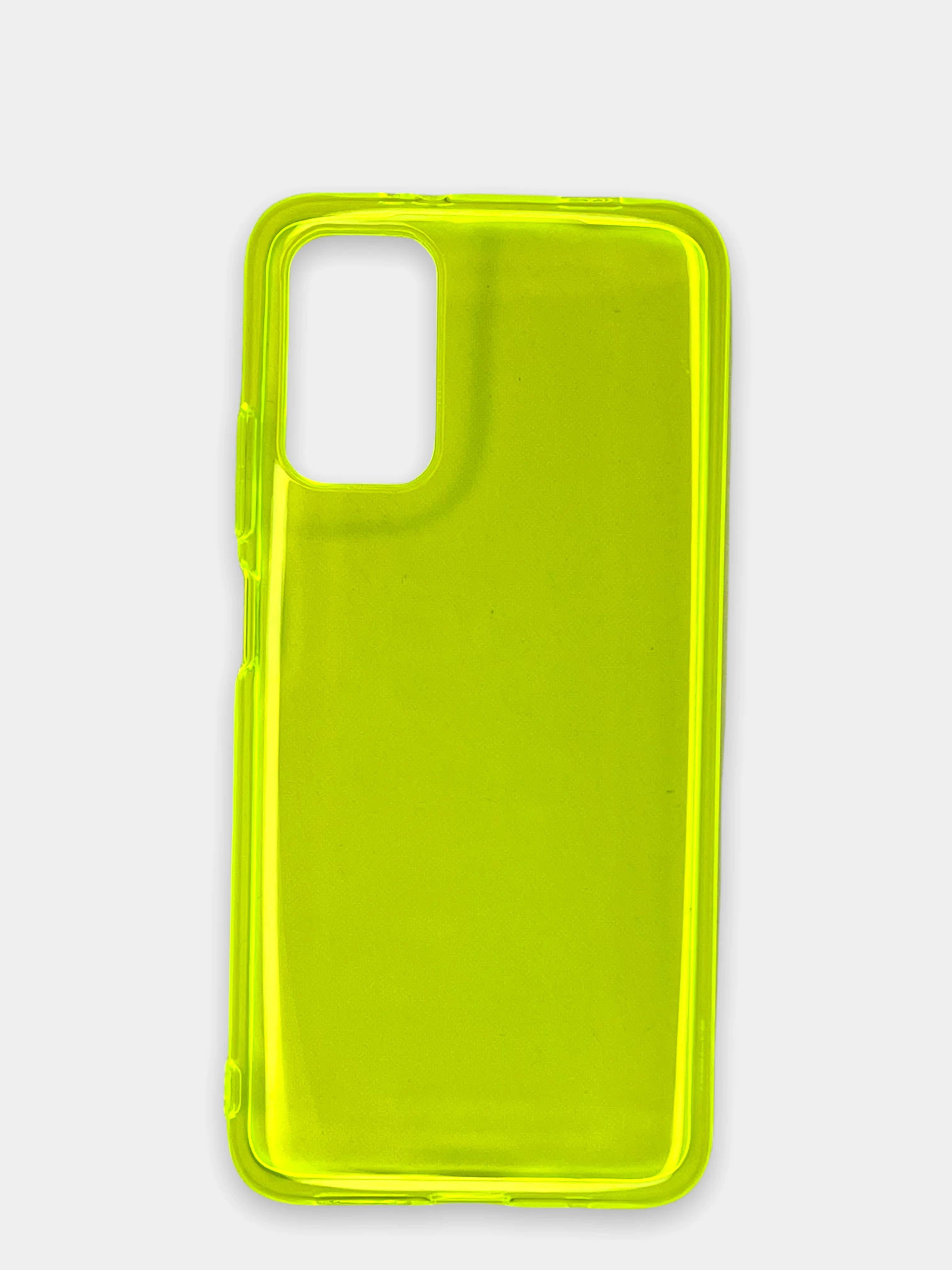 Желтый чехол Xiaomi Redmi 9T / Poco M3, Сяоми Редми 9Т, прозрачный плотный неоновый с оттенком