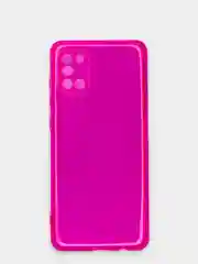 Фуксия чехол Samsung Galaxy A31, Самсунг Галакси А31 прозрачный плотный неоновый с оттенком