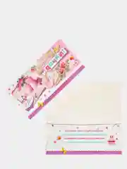 Кораллово-розовый конверт - открытка для денег" С днём рождения", детские
