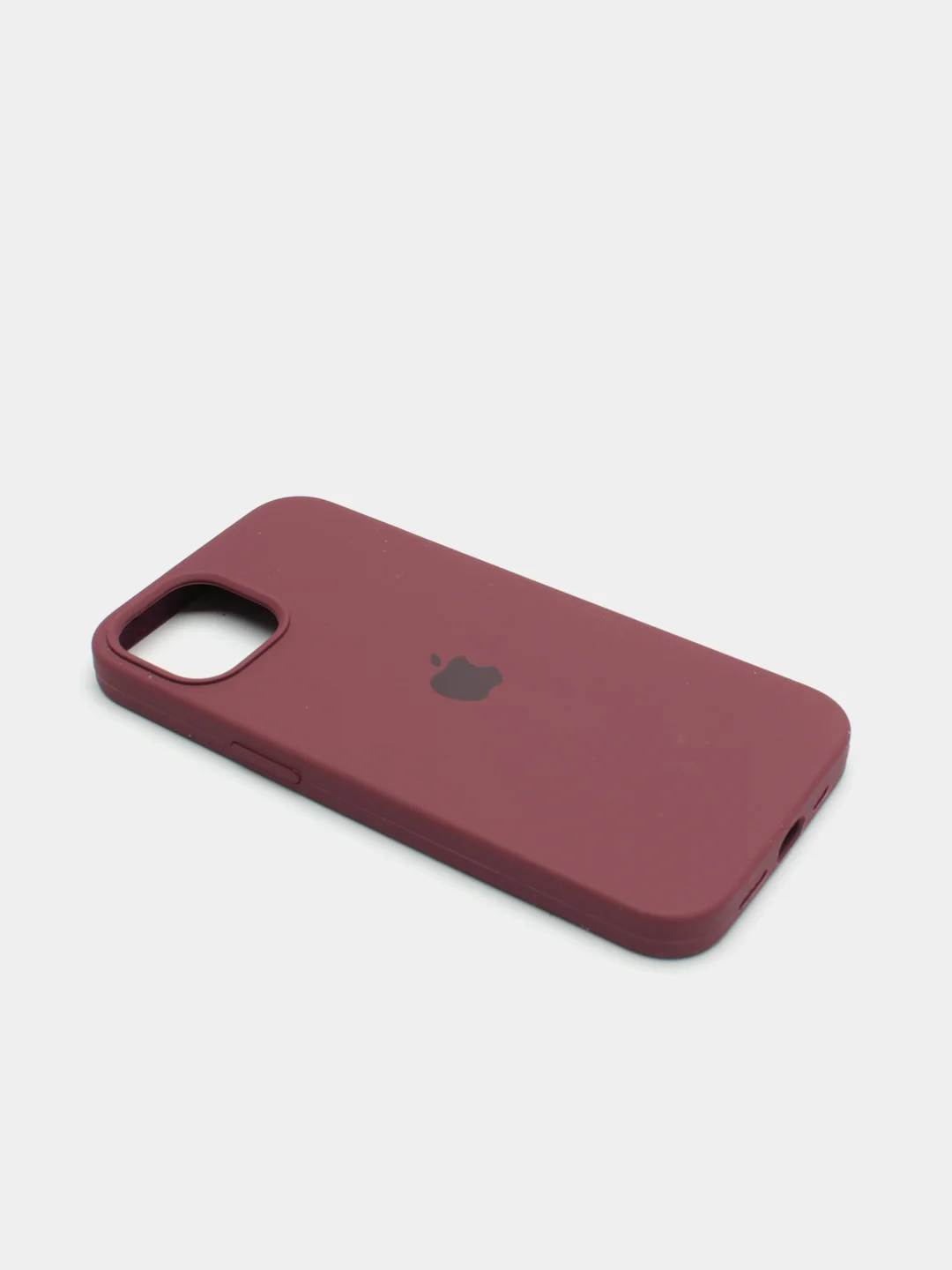Тёмно-бордовый чехол Silicone Case для iPhone 13 с закрытым низом
