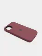 Тёмно-бордовый чехол Silicone Case для iPhone 13 с закрытым низом