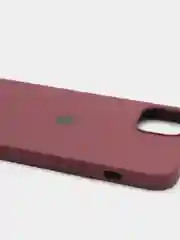 Тёмно-бордовый чехол Silicone Case для iPhone 13 с закрытым низом