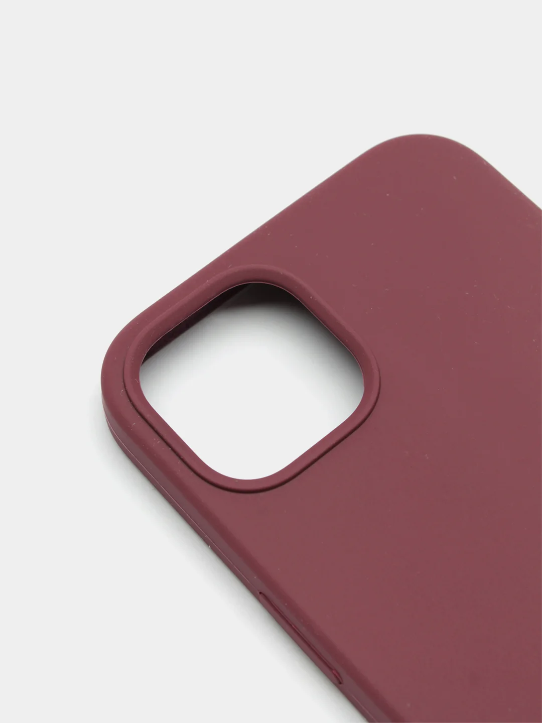 Тёмно-бордовый чехол Silicone Case для iPhone 13 с закрытым низом
