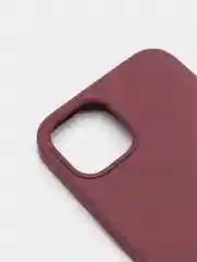 Тёмно-бордовый чехол Silicone Case для iPhone 13 с закрытым низом