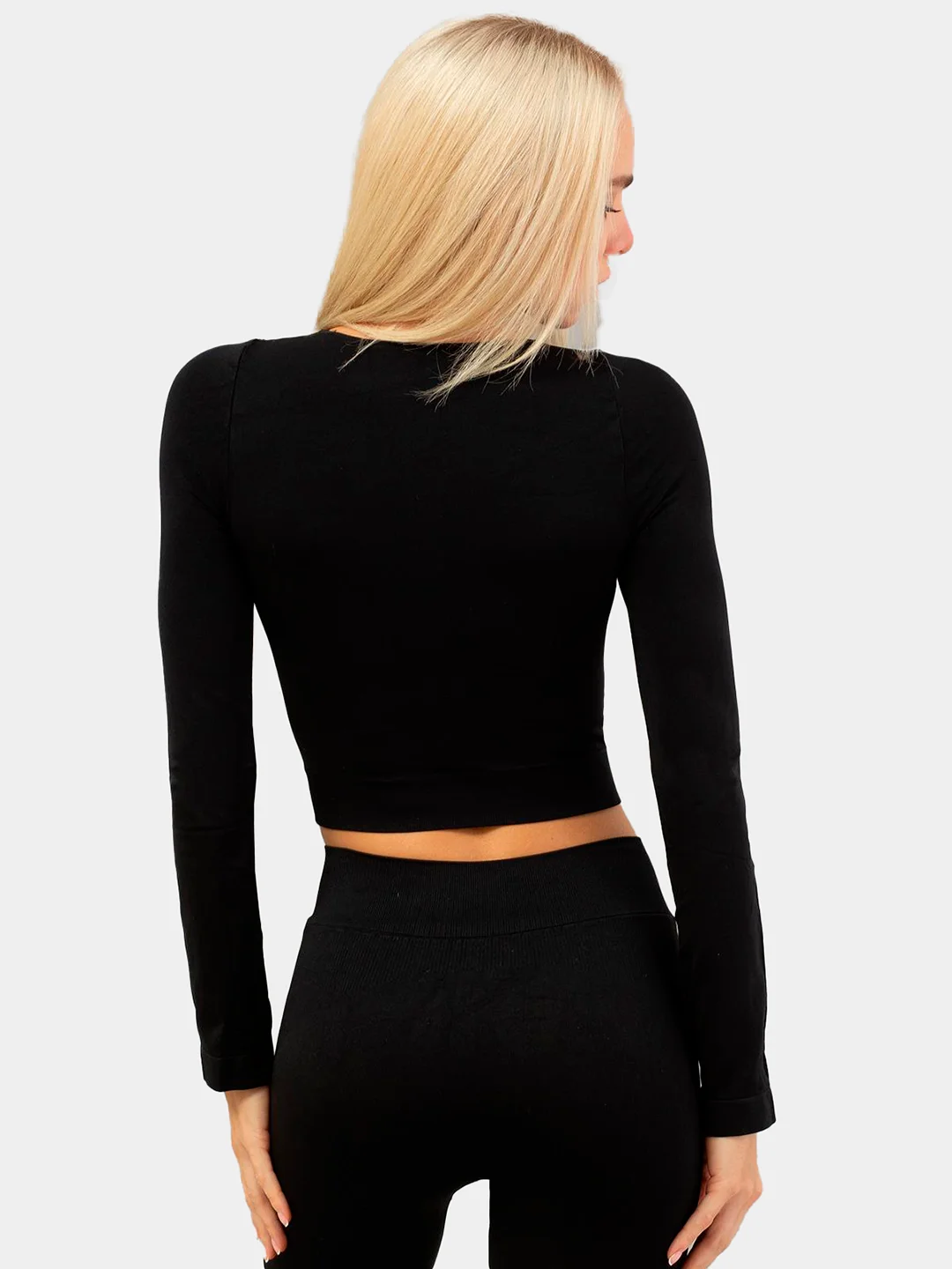 Черный топ Giulia Crop Top
