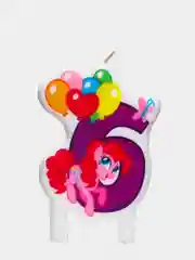 Коралловый свечи для торта цифра "My Little Pony"