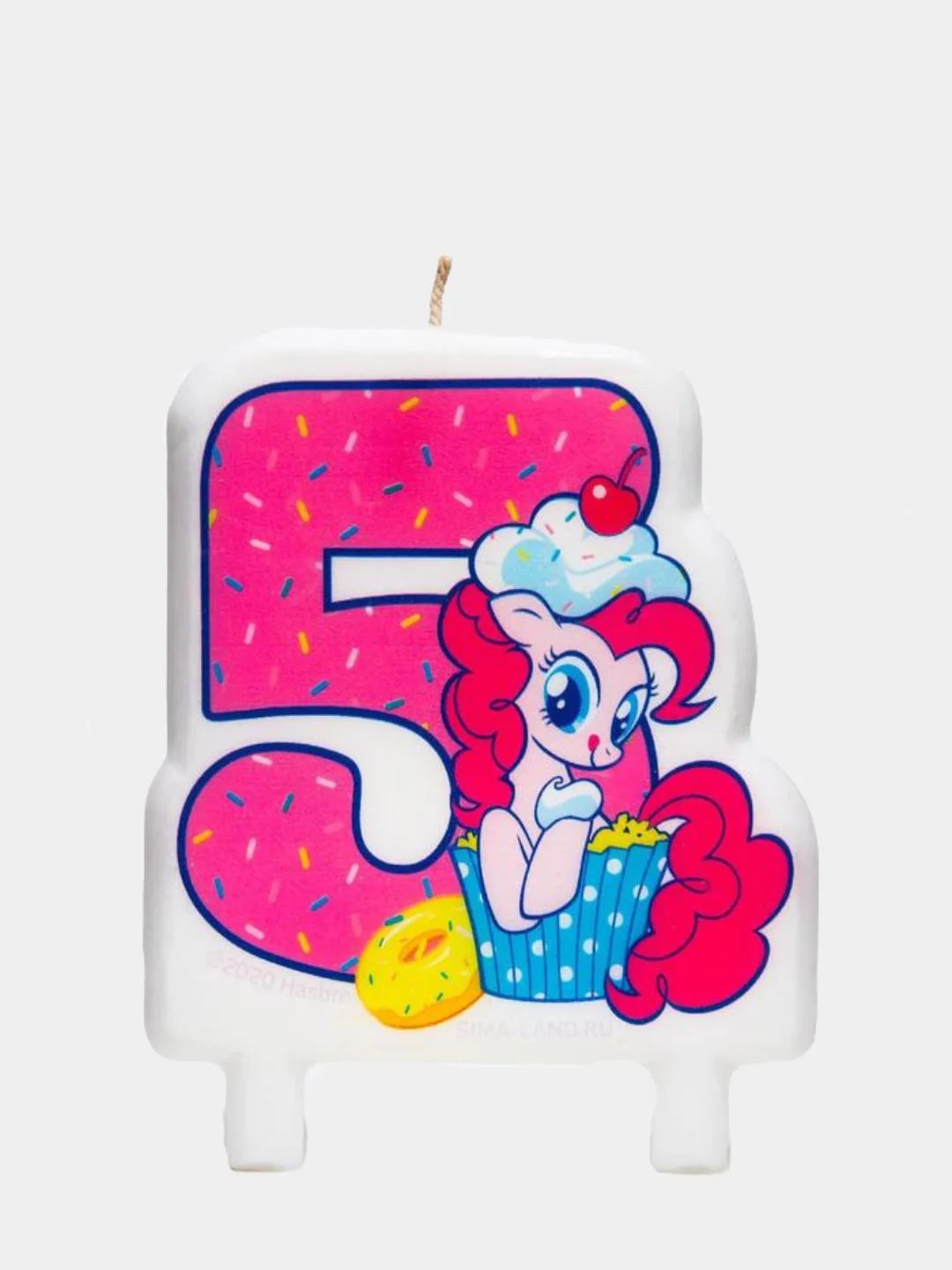 Коралловый свечи для торта цифра "My Little Pony"