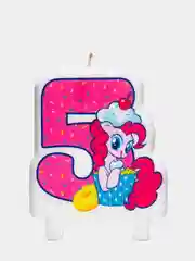 Коралловый свечи для торта цифра "My Little Pony"