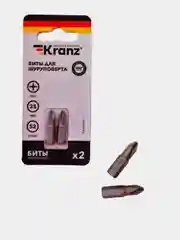 Бита для шуруповерта KRANZ PH2 25-150 мм, сталь S2, магнитная