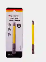 Бита для шуруповерта KRANZ PH2 25-150 мм, сталь S2, магнитная