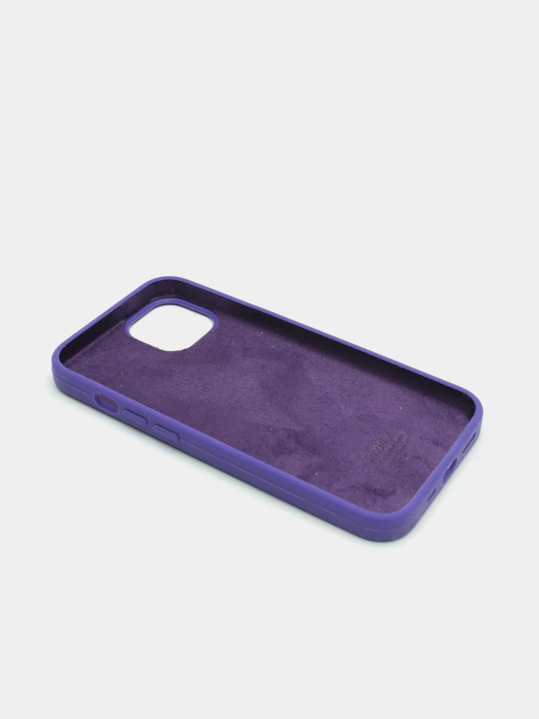 Фиолетовый чехол Silicone Case для iPhone 13 с закрытым низом
