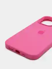 Тёмно-розовый чехол Silicone Case для iPhone 13 Pro с закрытым низом