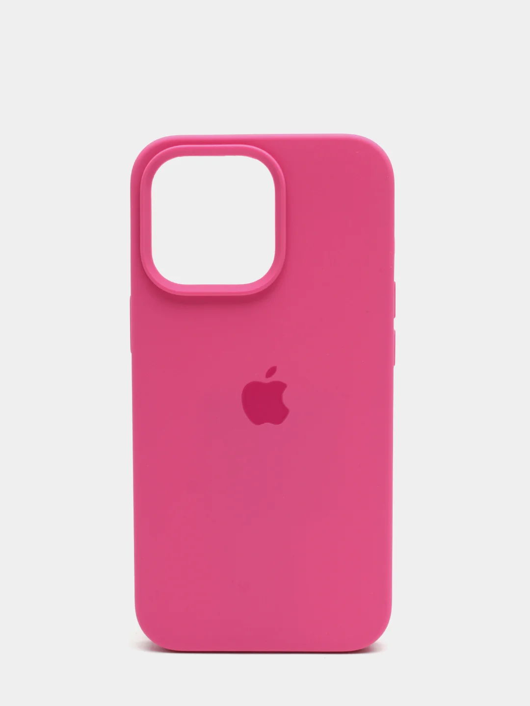 Тёмно-розовый чехол Silicone Case для iPhone 13 Pro с закрытым низом