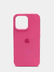 Тёмно-розовый чехол Silicone Case для iPhone 13 Pro с закрытым низом