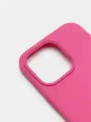 Тёмно-розовый чехол Silicone Case для iPhone 13 Pro с закрытым низом